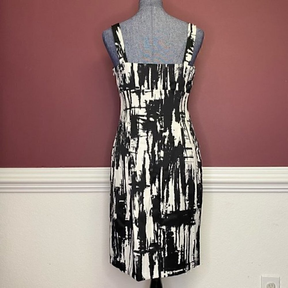 2/$20 NWOT Ronni Nicole black and white dress size 10 midi - Picture 4 of 5